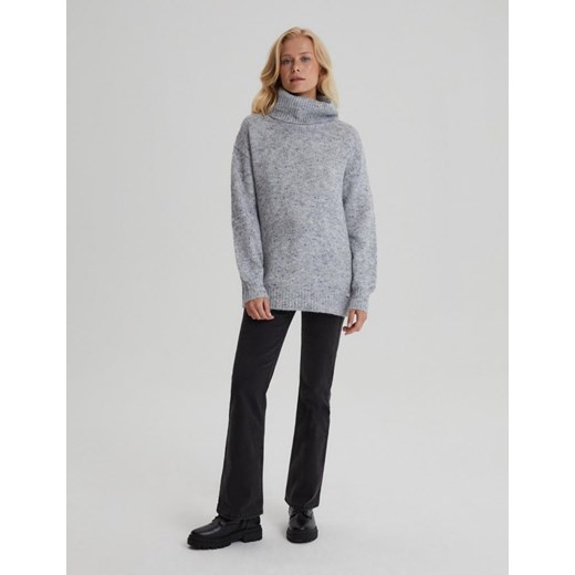 Sweter damski Diverse z golfem casual na jesień