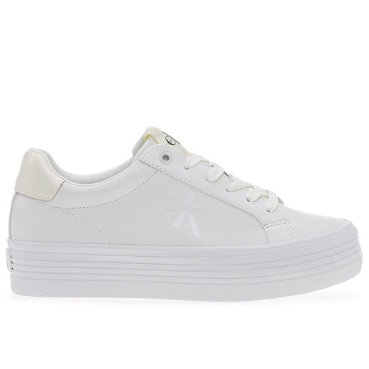 Buty Calvin Klein Jeans Bold Vulc Flatf Laceup YW0YW01144-01T - białe Calvin Klein 37 streetstyle24.pl