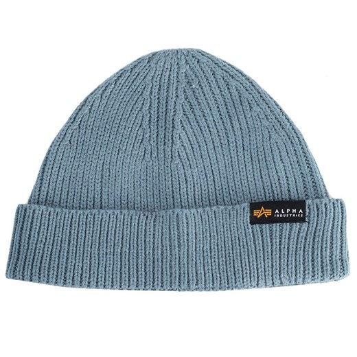 Czapka Alpha Industries Dockers Beanie 138905134 - niebieska ze sklepu streetstyle24.pl w kategorii Czapki zimowe damskie - zdjęcie 162742722