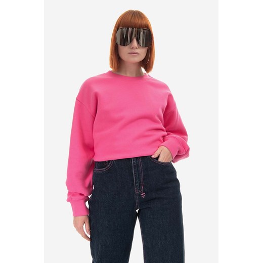 KSUBI bluza bawełniana damska kolor różowy gładka WPS23FL008-PINK ze sklepu PRM w kategorii Bluzy damskie - zdjęcie 162743393