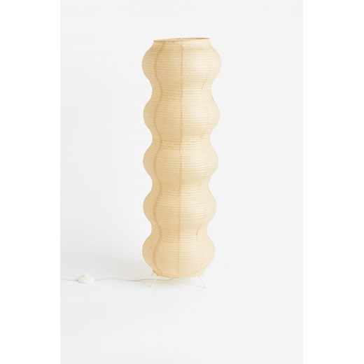 H & M - Lampa podłogowa z kloszem z ryżowego papieru - Beżowy H & M H&M