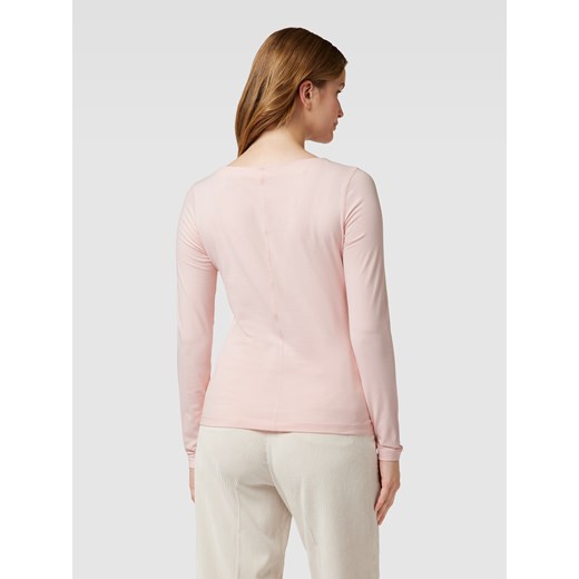 Bluzka damska Esprit różowa bawełniana z długimi rękawami 