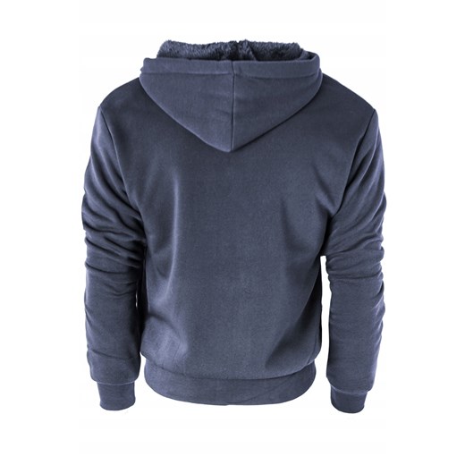 kurtka męska ocieplana na futrze s2537A granat 5XL Risardi