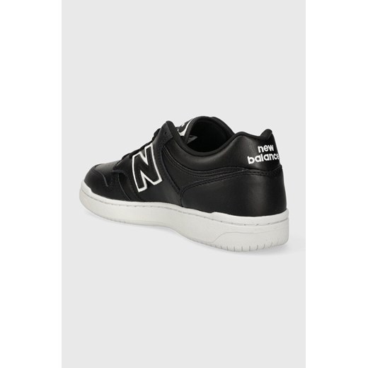 New Balance sneakersy skórzane BB480LBT kolor czarny New Balance 44.5 ANSWEAR.com