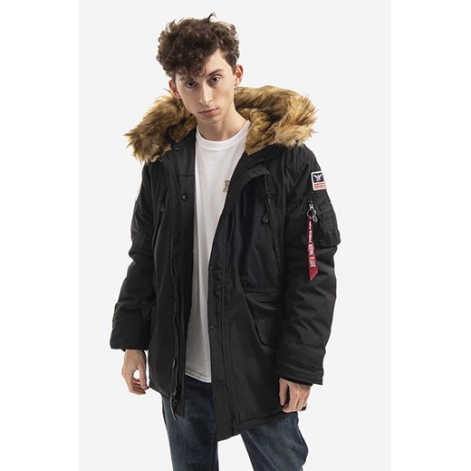 Alpha Industries kurtka Polar Jacekt męska kolor czarny zimowa 123144.03-CZARNY Alpha Industries XL PRM