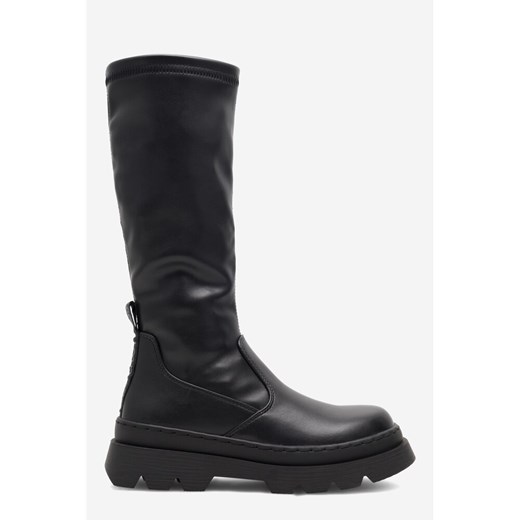 Czarne buty zimowe dziecięce DeeZee 