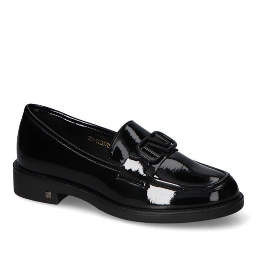 Mokasyny Potocki 23-12207BKP Czarne lakier ze sklepu Arturo-obuwie w kategorii Mokasyny damskie - zdjęcie 162755633