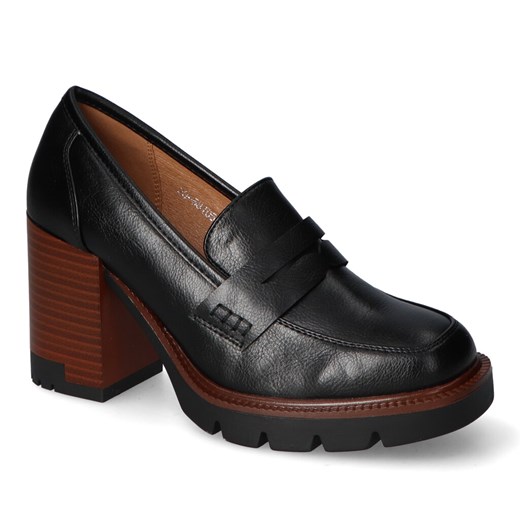 Półbuty Vinceza 58105BK PU Czarne ze sklepu Arturo-obuwie w kategorii Półbuty damskie - zdjęcie 162755721