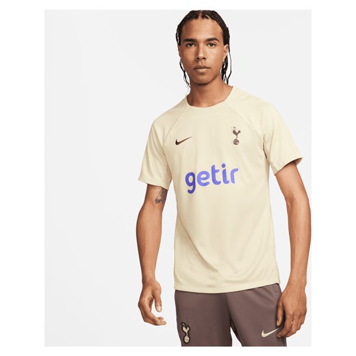 Męska dzianinowa koszulka piłkarska z krótkim rękawem Nike Dri-FIT Tottenham Hotspur Strike (wersja trzecia) - Brązowy ze sklepu Nike poland w kategorii T-shirty męskie - zdjęcie 162757763