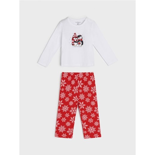 Sinsay - Piżama z nadrukiem - czerwony ze sklepu Sinsay w kategorii Piżamy dziecięce - zdjęcie 162770740