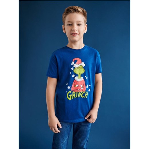 Sinsay - Koszulka Grinch - niebieski Sinsay 158 Sinsay