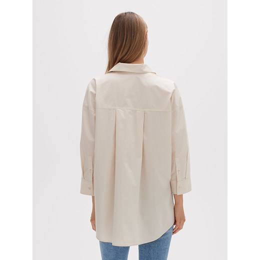 OPUS Koszula &quot;Fitani&quot; w kolorze beżowym Opus 36 Limango Polska wyprzedaż