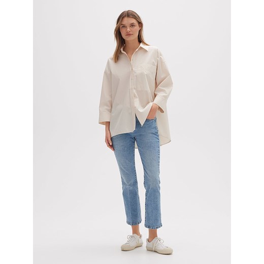 OPUS Koszula &quot;Fitani&quot; w kolorze beżowym Opus 36 promocja Limango Polska