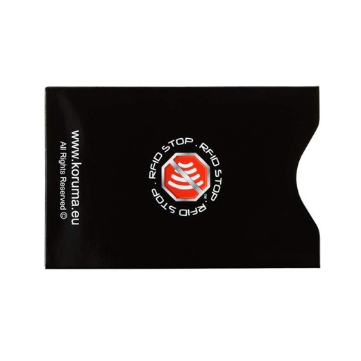 Etui na karty zbliżeniowe - Koruma (pionowe, czarne, złote logo) zestaw 10szt. Koruma Uniwersalny Koruma ID Protection