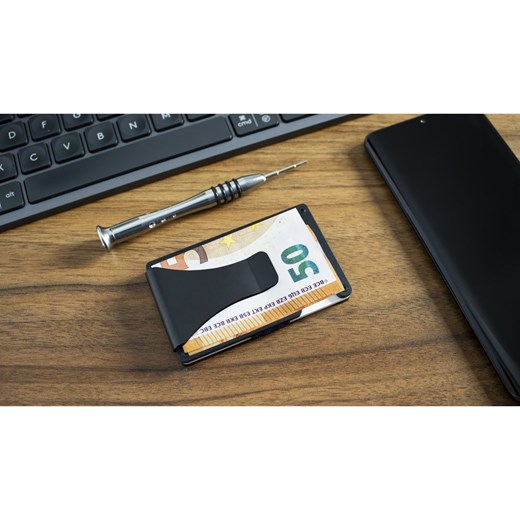 Aluminiowe etui antykradzieżowe na karty zbliżeniowe (czarny) Koruma Uniwersalny Koruma ID Protection