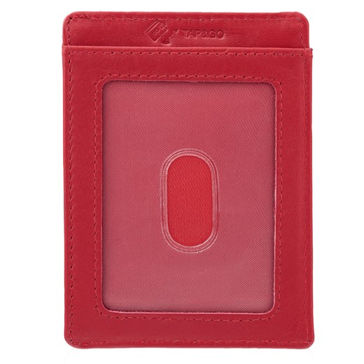 Skórzane etui na karty zbliżeniowe RFID (Czerwone) Koruma Uniwersalny Koruma ID Protection