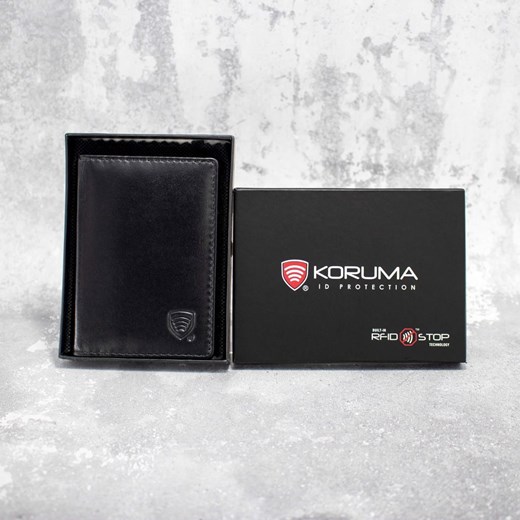 Mały kompaktowy portfel na karty z dodatkowym albumem (czarny) ze sklepu Koruma ID Protection w kategorii Portfele męskie - zdjęcie 162783483