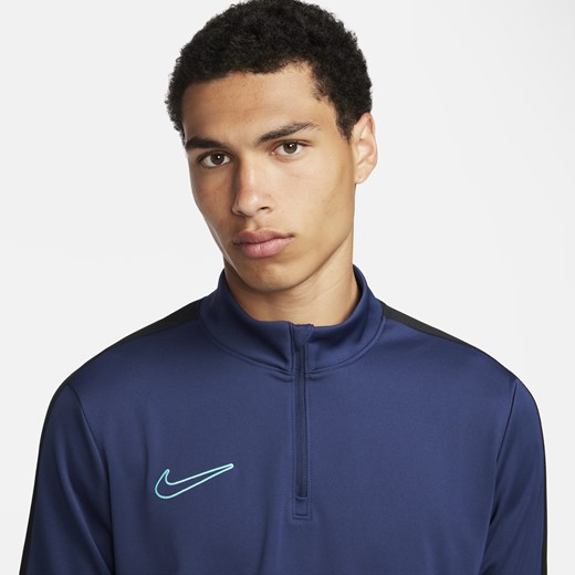 Męska koszulka piłkarska z zamkiem 1/2 Dri-FIT Nike Academy - Niebieski Nike XL Nike poland