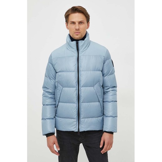 Bomboogie kurtka puchowa męska kolor niebieski zimowa ze sklepu ANSWEAR.com w kategorii Kurtki męskie - zdjęcie 162793642