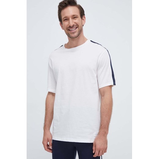 Tommy Hilfiger t-shirt bawełniany kolor beżowy gładki UM0UM03005 ze sklepu ANSWEAR.com w kategorii T-shirty męskie - zdjęcie 162793983