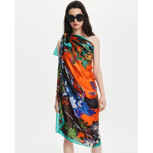 Lovli Silk Duża jedwabna chusta gepard #NO.8 Lovli Silk ONE SIZE okazyjna cena Moliera2.com