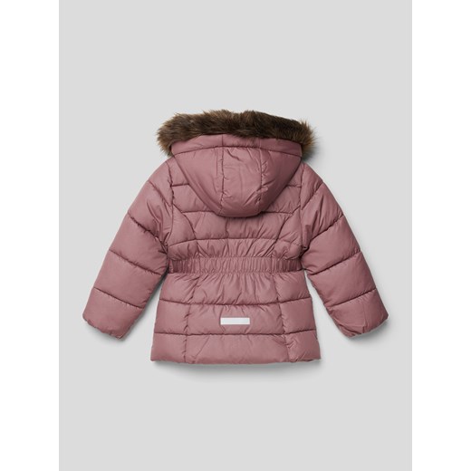 Płaszcz pikowany z obszyciem ze sztucznego futra Name It 122 Peek&Cloppenburg