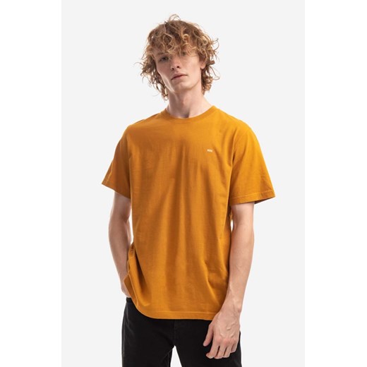 Wood Wood t-shirt bawełniany Sami Classic T-shirt kolor pomarańczowy gładki 12235721.2491-DARKORA ze sklepu ANSWEAR.com w kategorii T-shirty męskie - zdjęcie 162800352