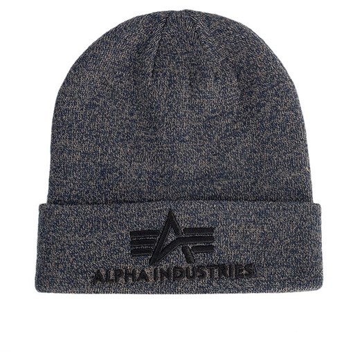 Czapka Alpha Industries Beanie 3D 168910315 - szara ze sklepu streetstyle24.pl w kategorii Czapki zimowe męskie - zdjęcie 162801272