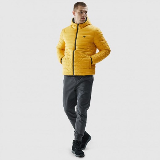 Męska kurtka puchowa pikowana 4F 4FAW23TDJAM242 - czarna XL Sportstylestory.com