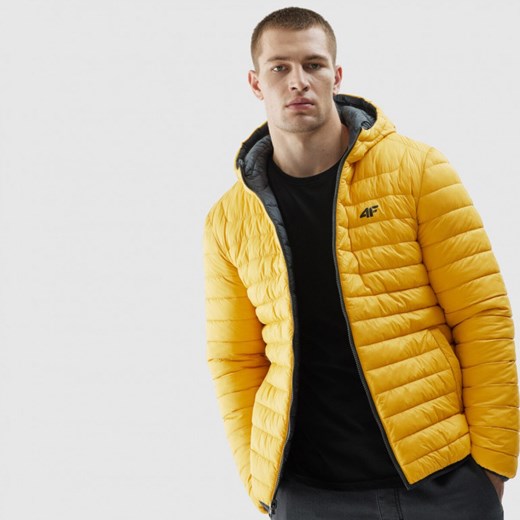 Męska kurtka puchowa pikowana 4F 4FAW23TDJAM242 - czarna XL Sportstylestory.com