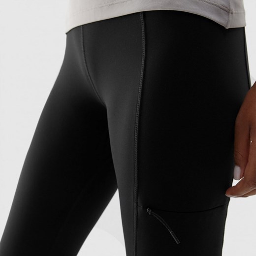 Damskie legginsy trekkingowe 4F 4FAW23TFTRF404 - czarny XL Sportstylestory.com