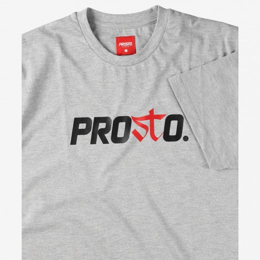 Męski t-shirt z nadrukiem Prosto Este - szary L Sportstylestory.com