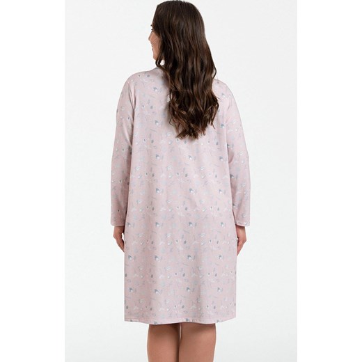 Koszula nocna damska na długi rękaw Daniela, Kolor różowy, Rozmiar 2XL, Italian Fashion ze sklepu Intymna w kategorii Koszule nocne - zdjęcie 162810413