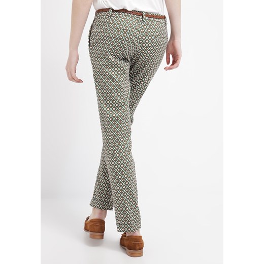 ESPRIT Collection Spodnie materiałowe amazing green zalando szary mat