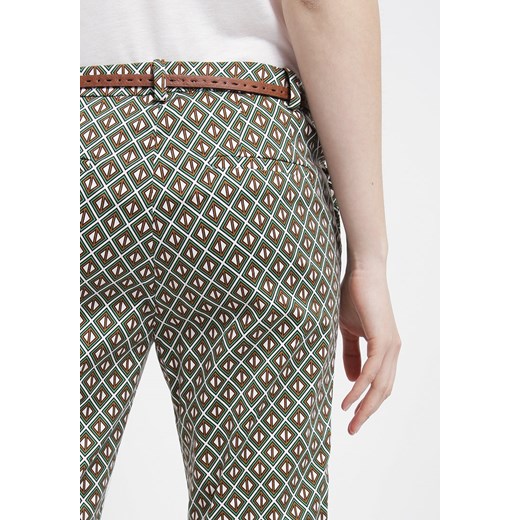 ESPRIT Collection Spodnie materiałowe amazing green zalando brazowy Spodnie