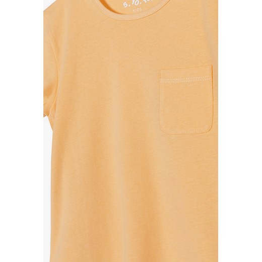 Pomarańczowa koszulka dla dziewczynki z dłuższym tyłem 5.10.15. 98 5.10.15 promocja