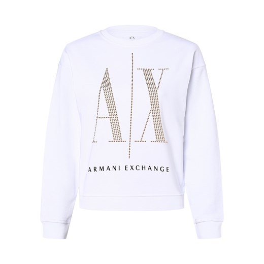 Armani Exchange Damska bluza nierozpinana Kobiety Bawełna biały nadruk Armani Exchange L vangraaf