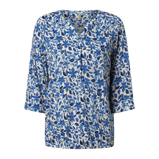 soyaconcept® Koszulka damska Kobiety Bawełna niebieski wzorzysty ze sklepu vangraaf w kategorii Bluzki damskie - zdjęcie 162832581