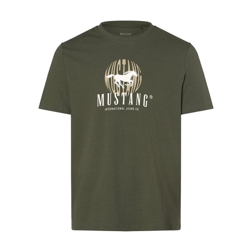 Mustang T-shirt męski Mężczyźni Bawełna jodłowy nadruk ze sklepu vangraaf w kategorii T-shirty męskie - zdjęcie 162832811