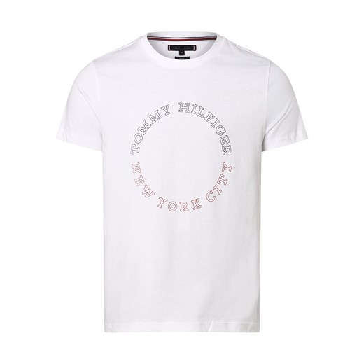 Tommy Hilfiger T-shirt męski Mężczyźni Bawełna biały nadruk Tommy Hilfiger XL vangraaf promocja
