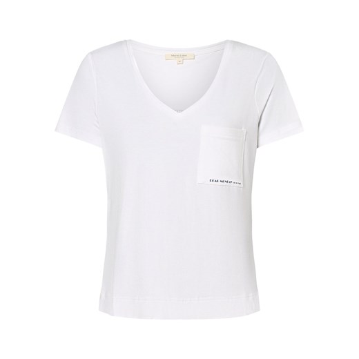 Marie Lund Damska koszulka od piżamy Kobiety Dżersej biały nadruk ze sklepu vangraaf w kategorii Piżamy damskie - zdjęcie 162833013