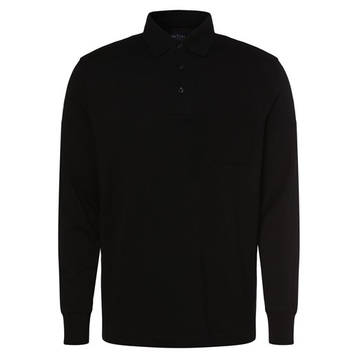 Mc Earl Męska koszulka polo Mężczyźni Bawełna czarny jednolity ze sklepu vangraaf w kategorii T-shirty męskie - zdjęcie 162833162
