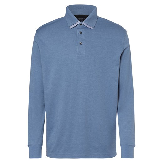 Mc Earl Męska koszulka polo Mężczyźni Bawełna jasnoniebieski marmurkowy ze sklepu vangraaf w kategorii T-shirty męskie - zdjęcie 162833171