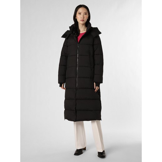 JOOP! Damski płaszcz pikowany Kobiety czarny jednolity ze sklepu vangraaf w kategorii Płaszcze damskie - zdjęcie 162833670
