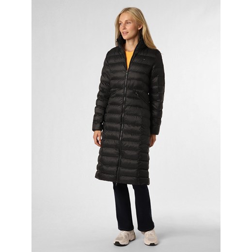 Tommy Hilfiger Damski płaszcz pikowany Kobiety Sztuczne włókno czarny jednolity ze sklepu vangraaf w kategorii Płaszcze damskie - zdjęcie 162833753