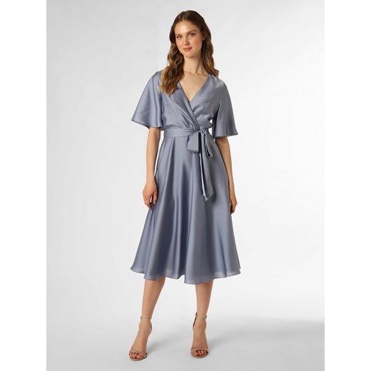 Swing Damska sukienka wieczorowa Kobiety Sztuczne włókno niebieski jednolity ze sklepu vangraaf w kategorii Sukienki - zdjęcie 162833962