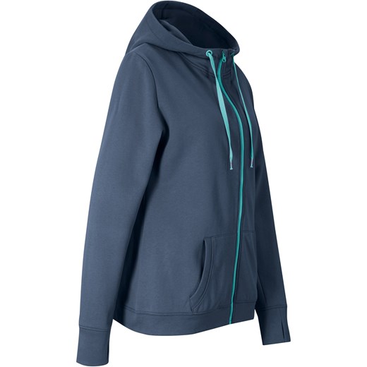 Bluza damska Bonprix granatowa krótka