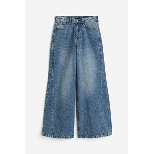 H & M - Wide Regular Jeans - Niebieski H & M 44 H&M