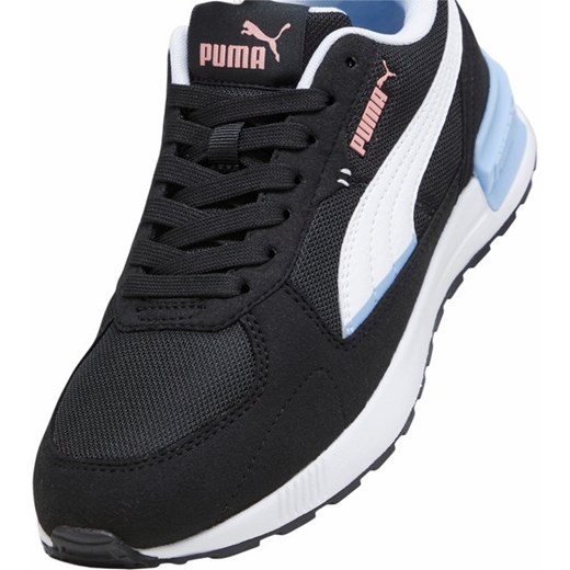 Buty sportowe damskie Puma na płaskiej podeszwie czarne 