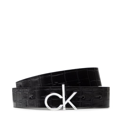 Pasek Damski Calvin Klein Ck Low Fix Belt 30Mm Croco K60K608905 BAX Calvin Klein 85 okazyjna cena eobuwie.pl